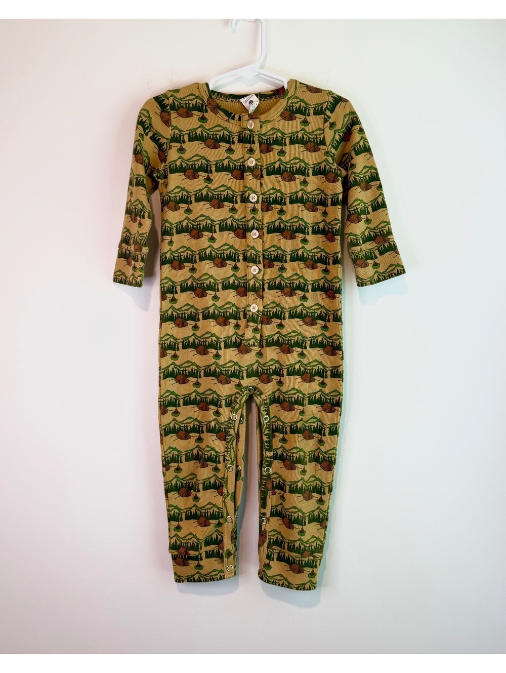 Kate Quinn Organic Cotton Baby Romper 2T with Nature Print